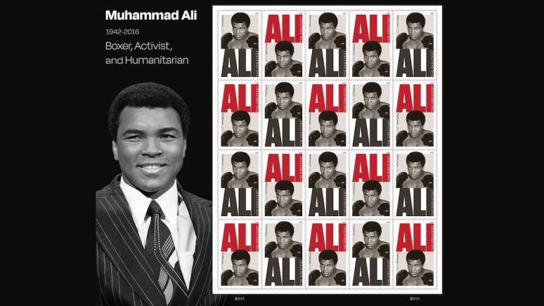 Le Poste americane celebrano Muhammad Alì con un francobollo commemorativo