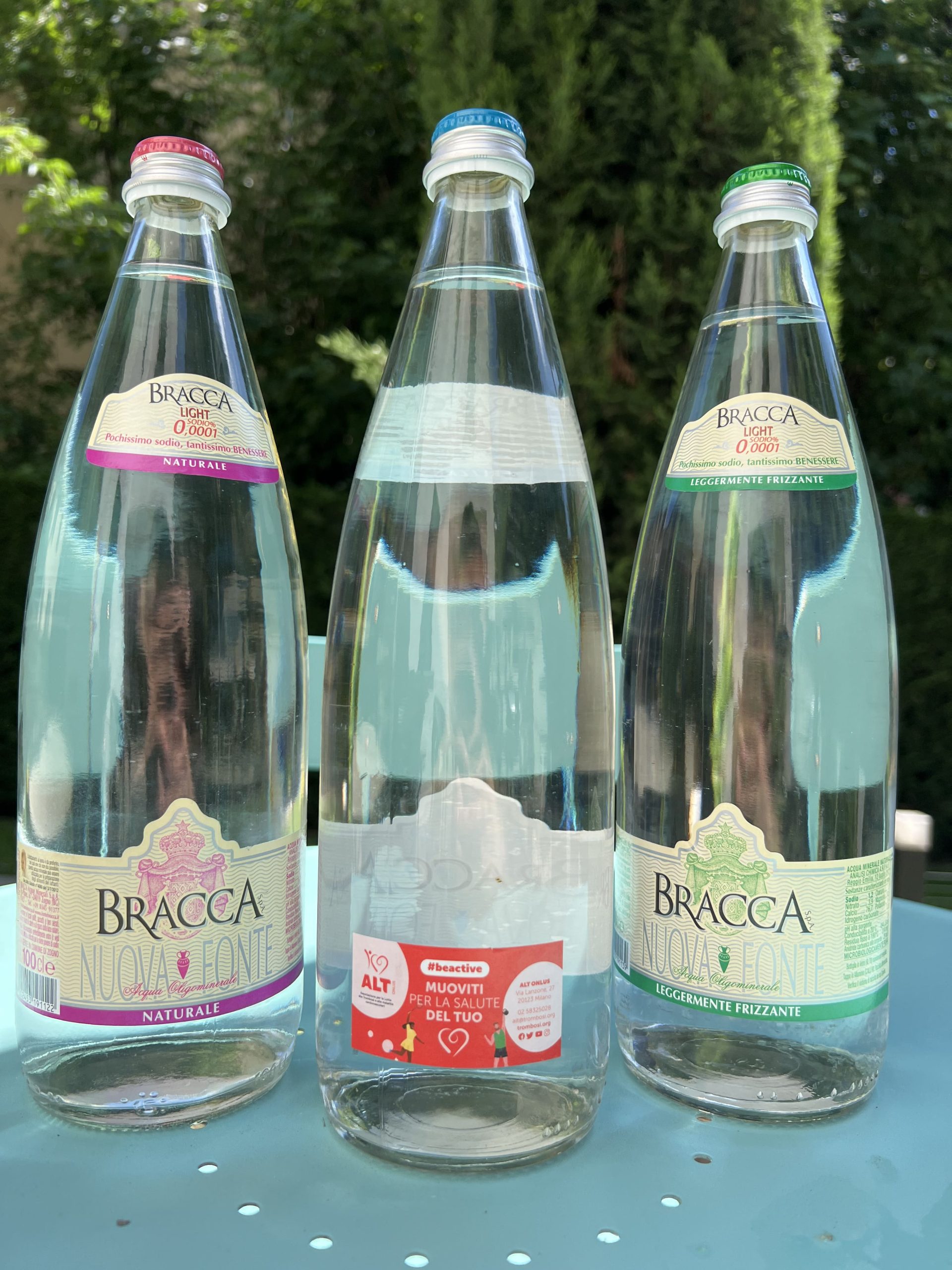 BRACCA ACQUE MINERALI PORTA IN TAVOLA LA SALUTE CON ALT ONLUS