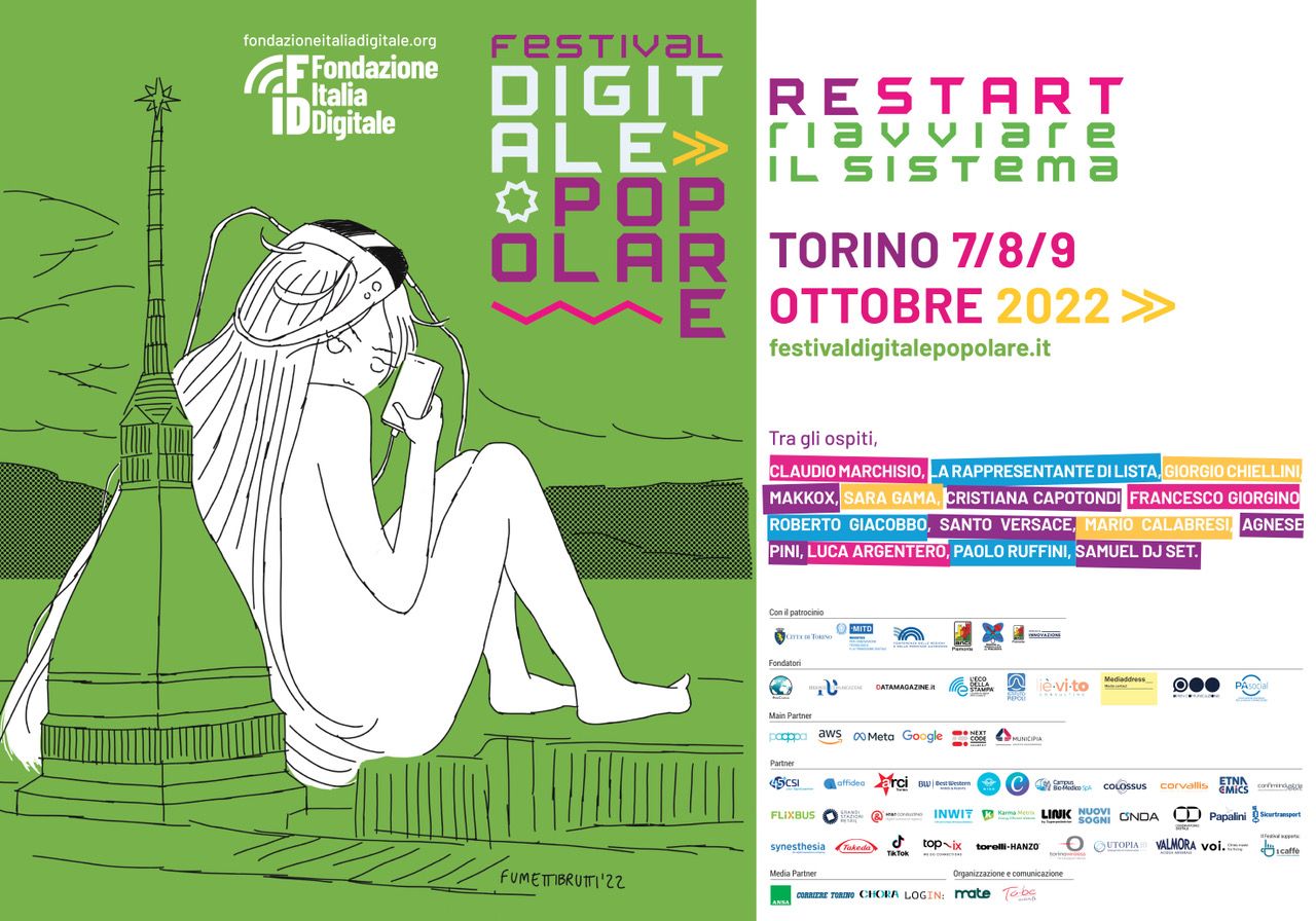 AL VIA IL PRIMO «FESTIVAL DEL DIGITALE POPOLARE» A TORINO