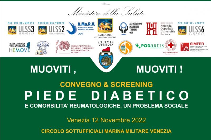 CONVEGNO PIEDE DIABETICO E COMORBILITA’ REUMATOLOGICHE, UN PROBLEMA SOCIALE