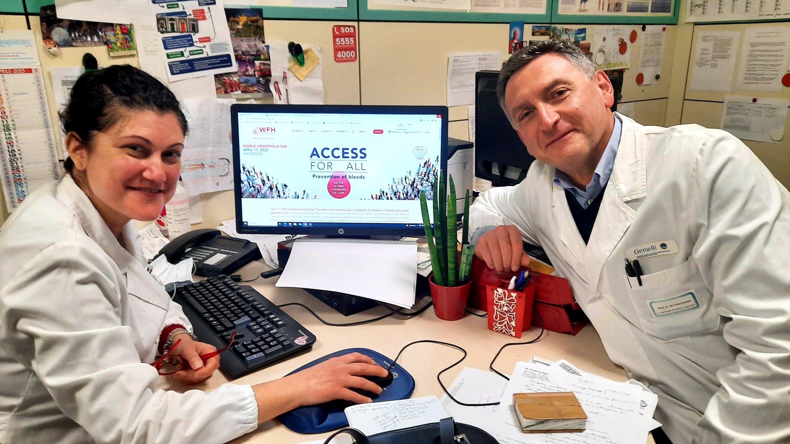 gemelli prof de cristofaro e dott. Maria basso