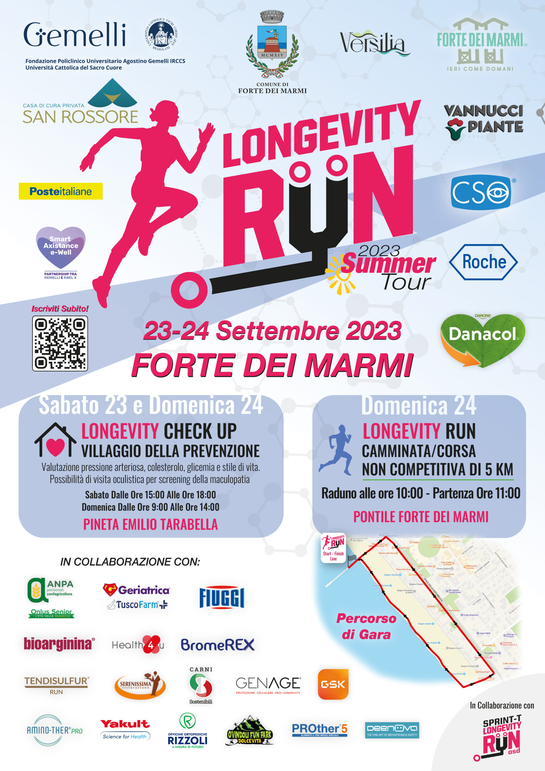LONGEVITY RUN PER LA PRIMA VOLTA A FORTE DEI MARMI