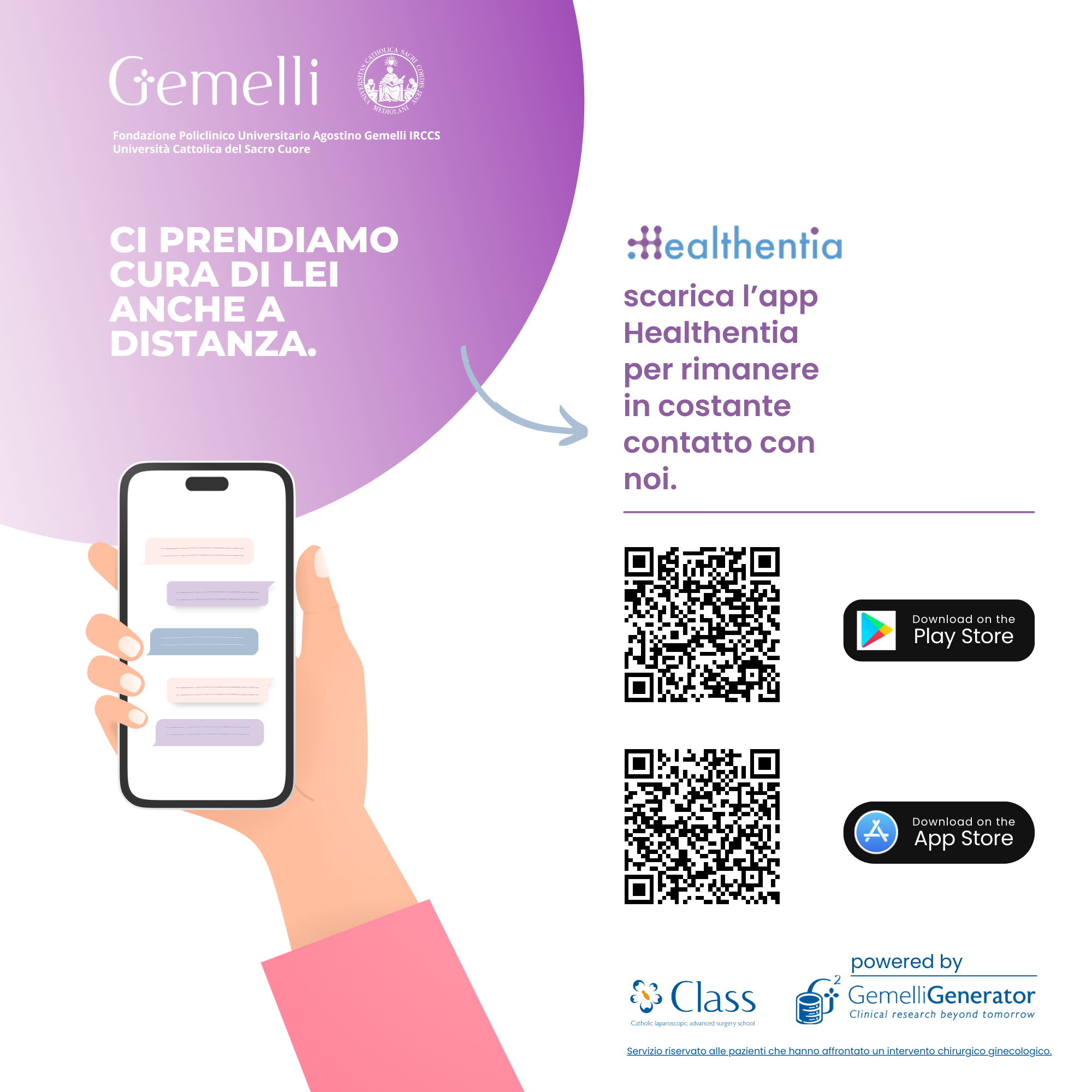 L'APP PER MONITORARE LE PAZIENTI GINECOLOGICHE POST-INTERVENTO