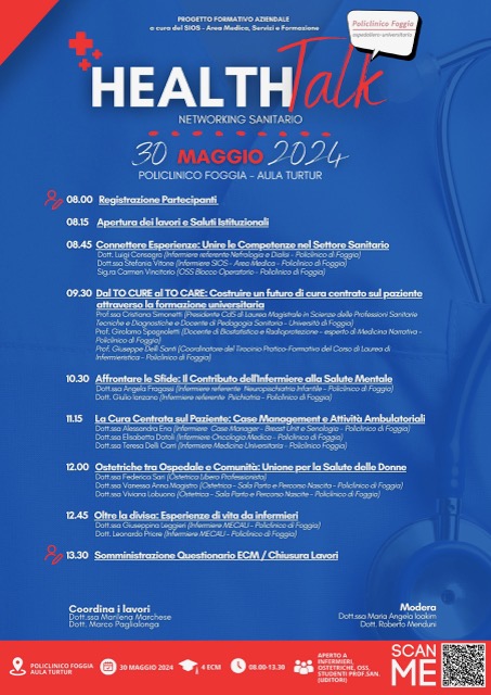 AL POLICLINICO DI FOGGIA HEALTH TALK: NETWORKING SANITARIO